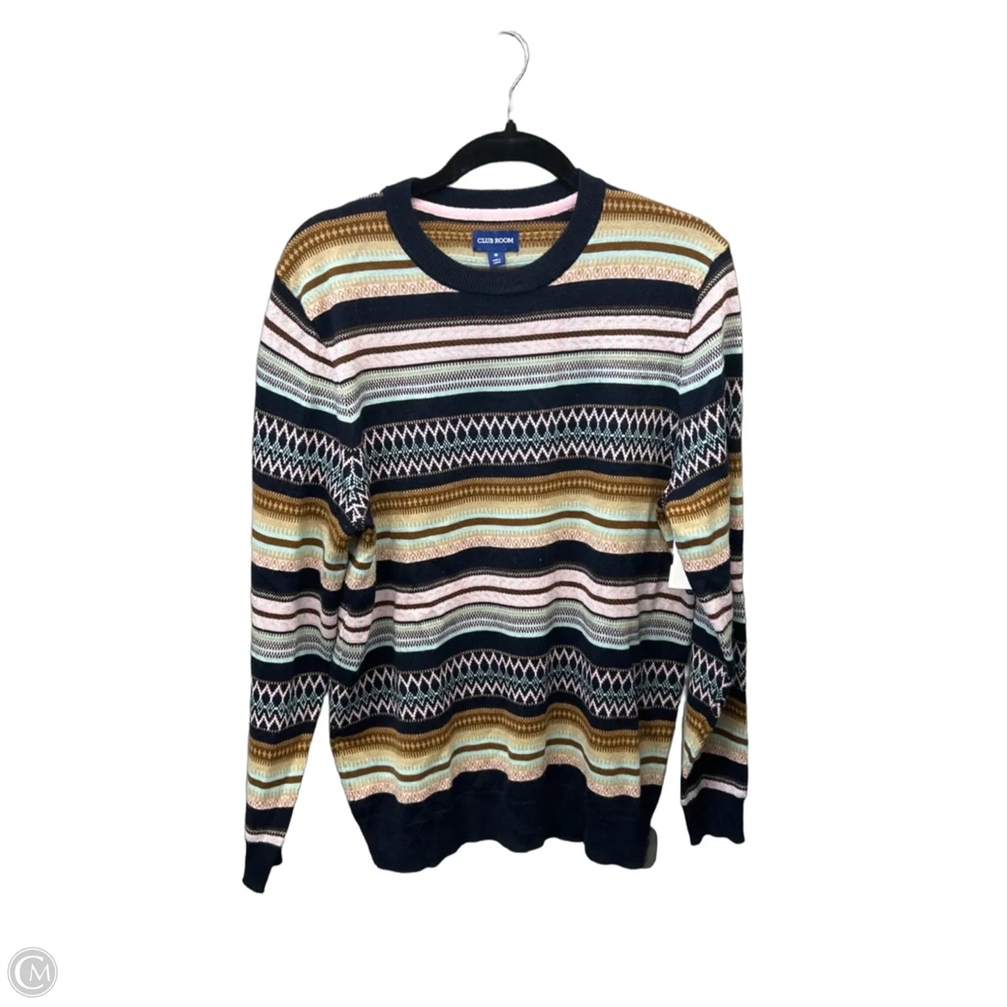 Top Long Sleeve By Club Room In Striped Pattern, Size: M