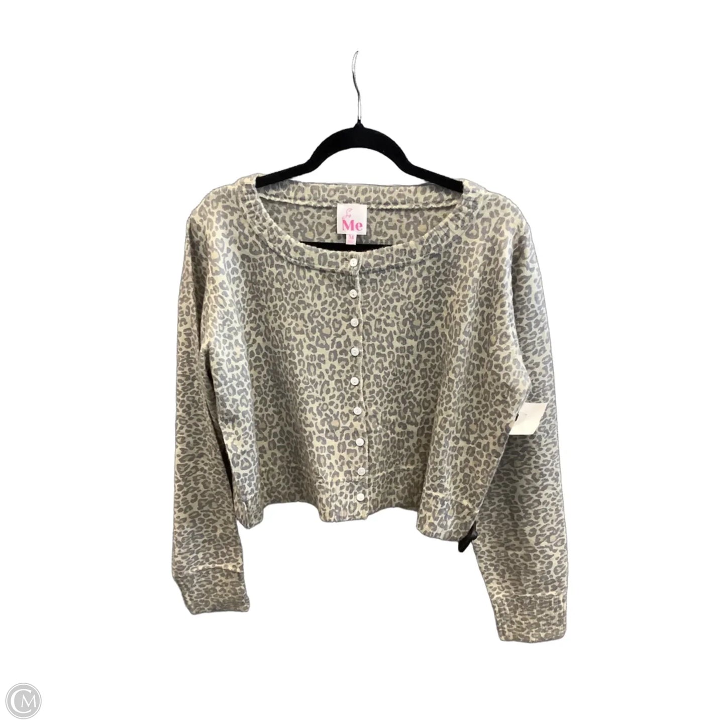 Cardigan By Clothes Mentor In Animal Print, Size: M