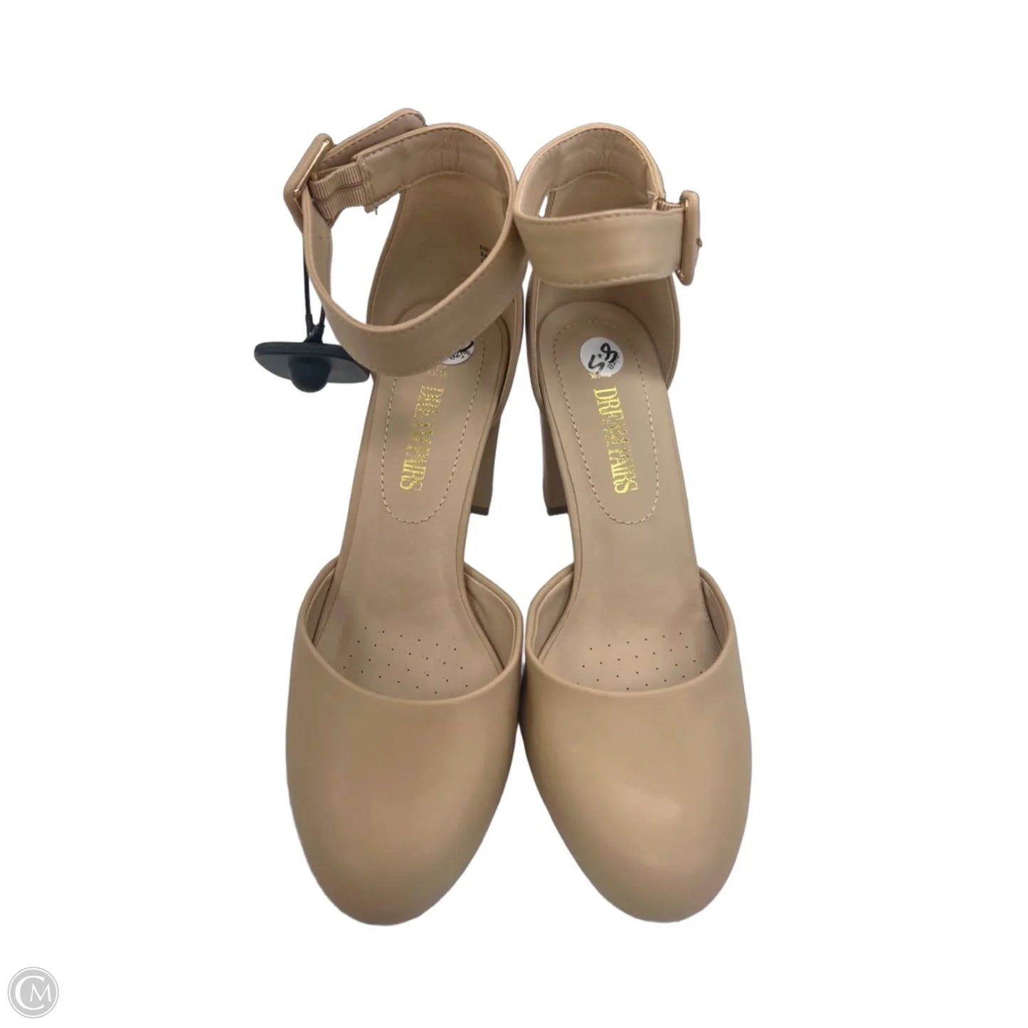 Shoes Heels Block By Dream Pairs In Tan, Size: 8.5