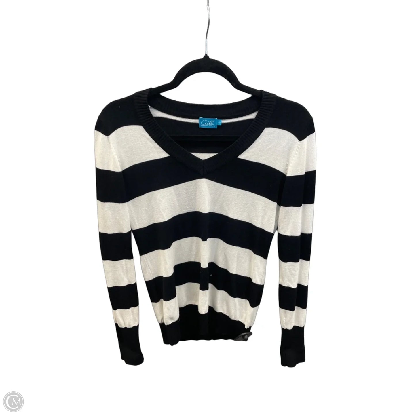Top Long Sleeve By Cielo In Striped Pattern, Size: S