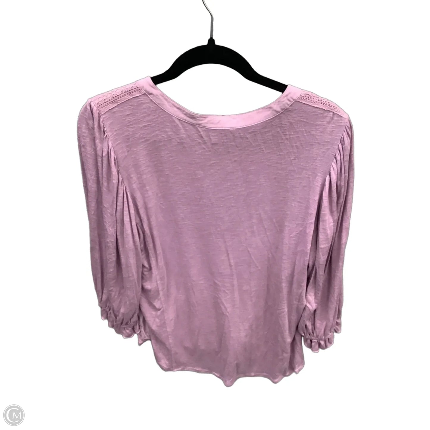 Top Long Sleeve By Democracy In Purple, Size: L
