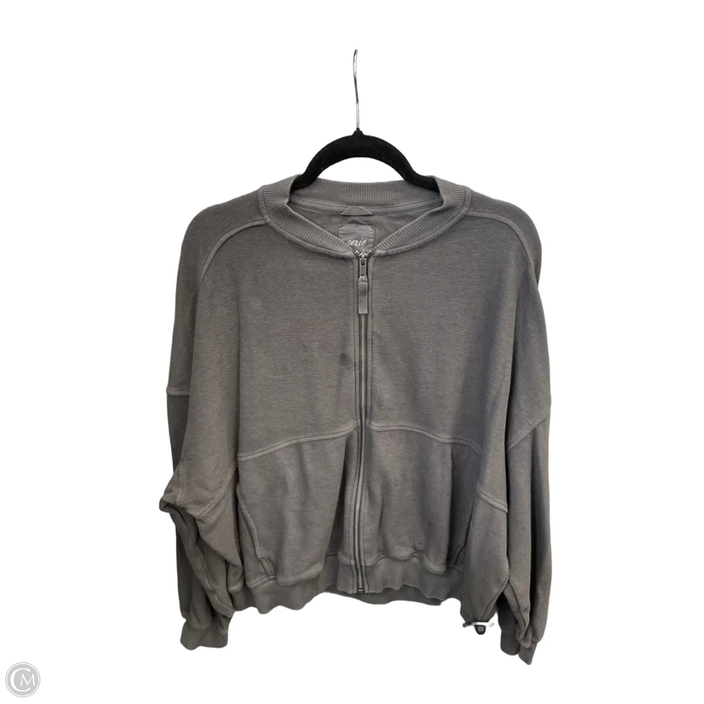 Jacket Shirt By Aerie In Grey, Size: M