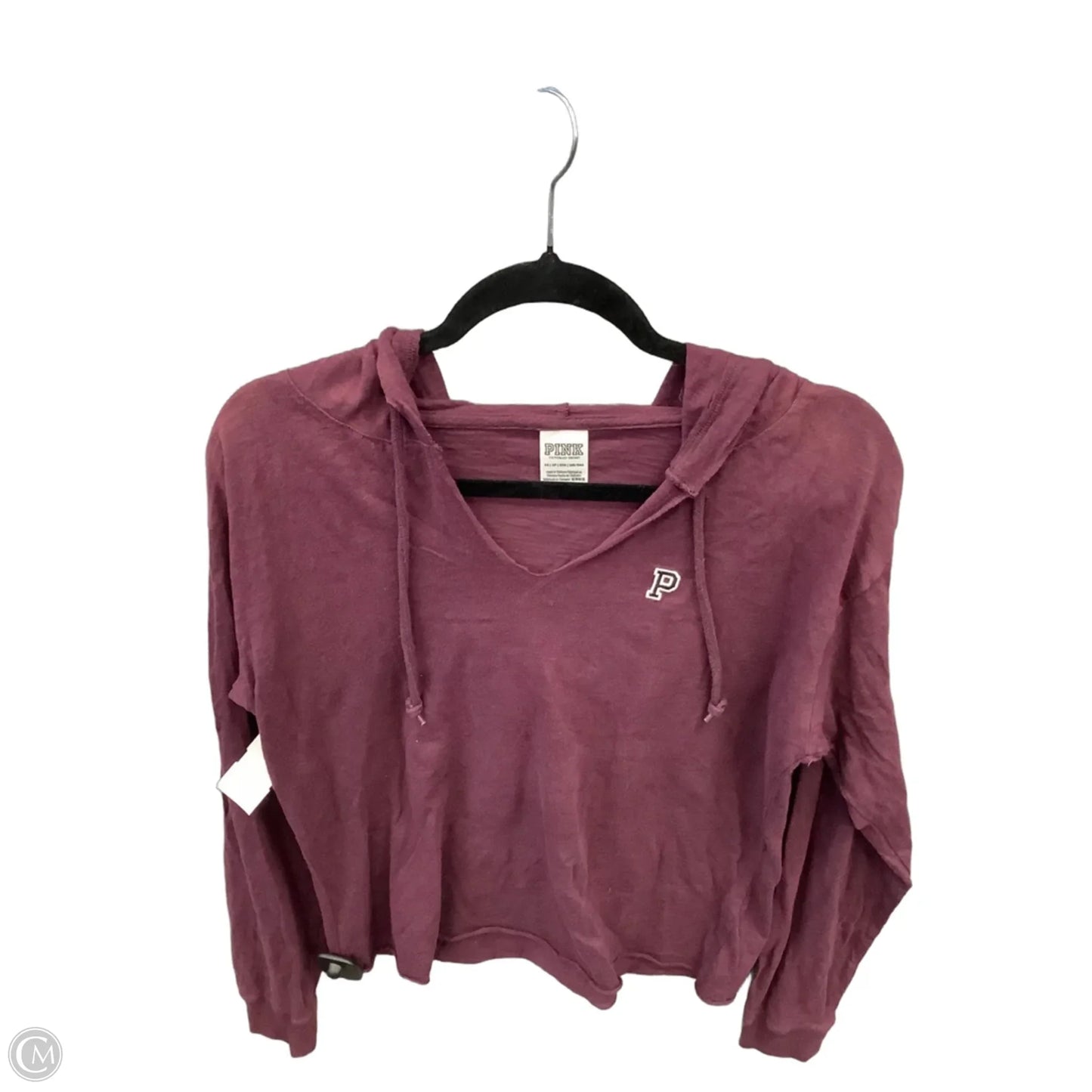 Top Long Sleeve By Pink In Purple, Size: Xs