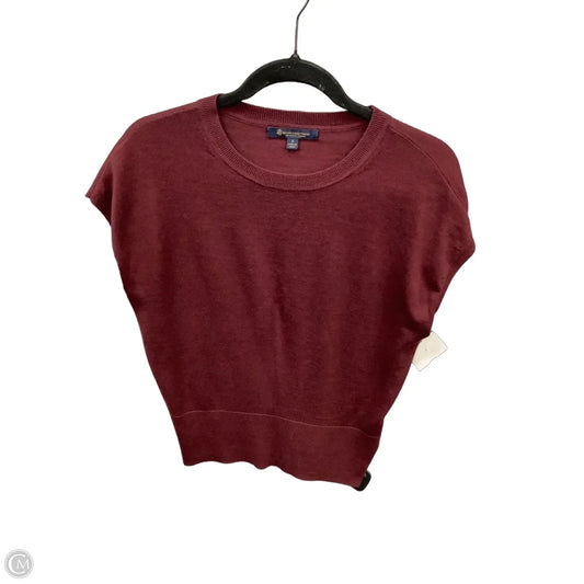 Top Short Sleeve By Brooks Brothers In Red, Size: S