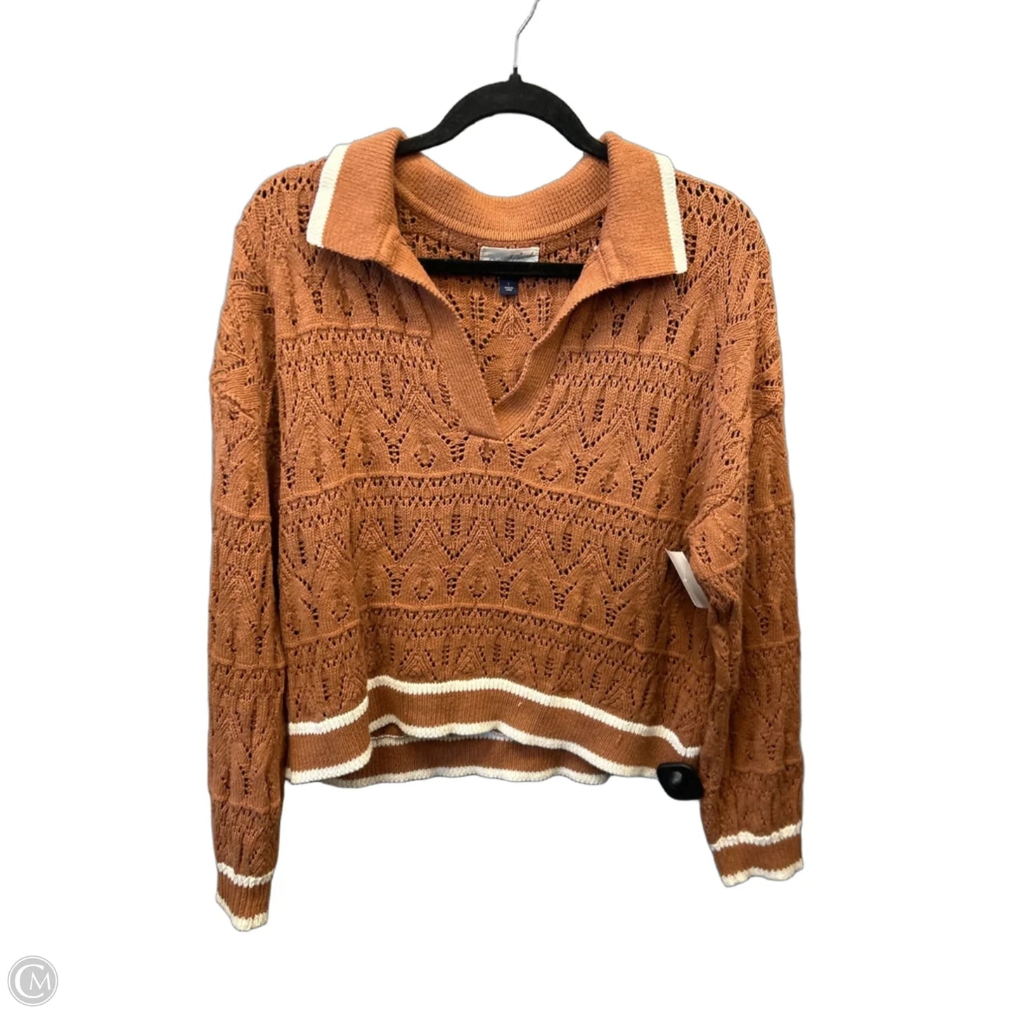 Sweater By Universal Thread In Brown, Size: L