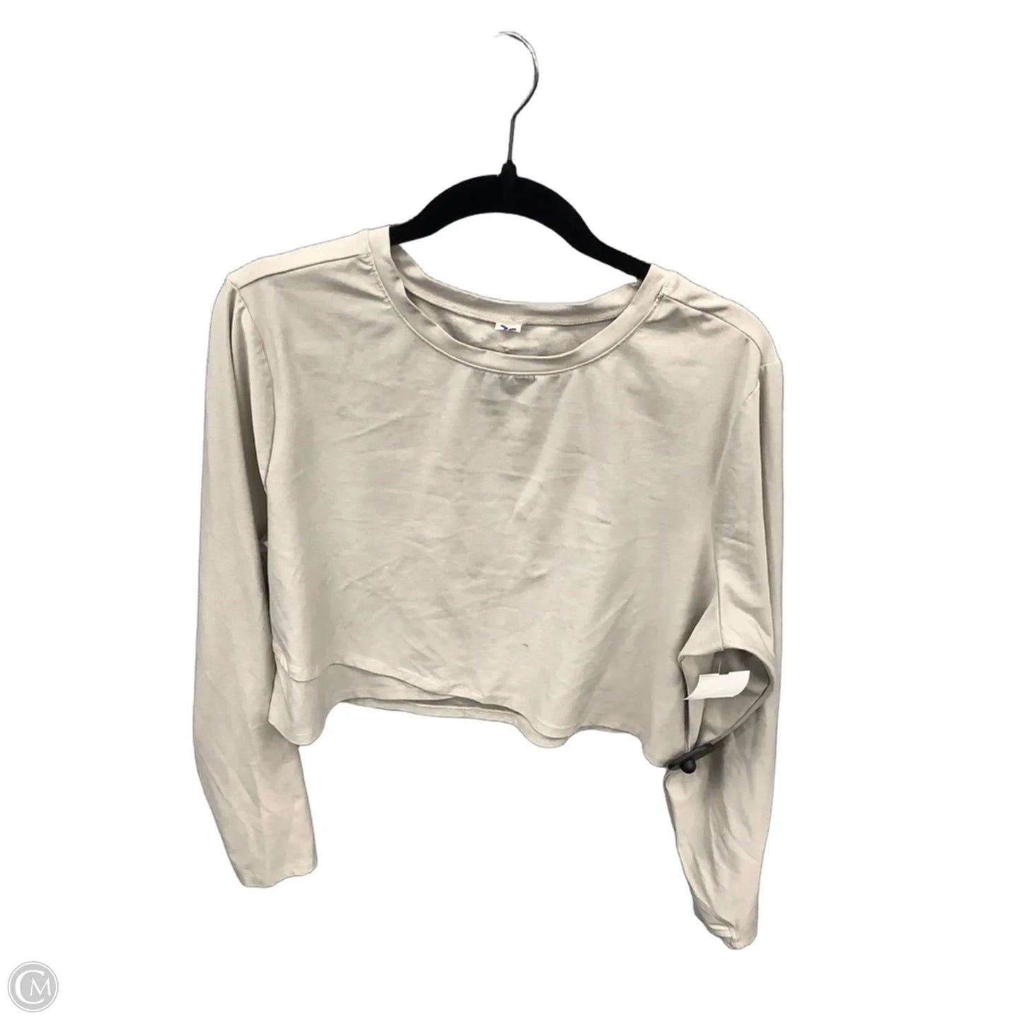 Athletic Top Long Sleeve Crewneck By Old Navy In Tan, Size: 2x