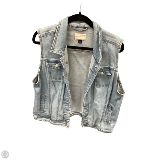 Vest Other By Universal Thread In Blue Denim, Size: Xxl