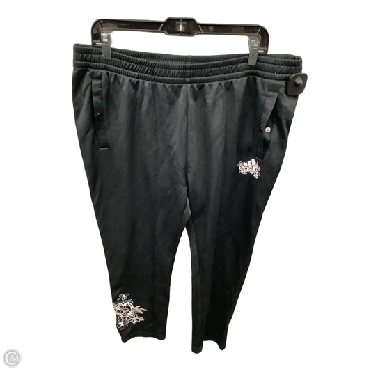 Athletic Pants By Adidas In Black, Size: Xl
