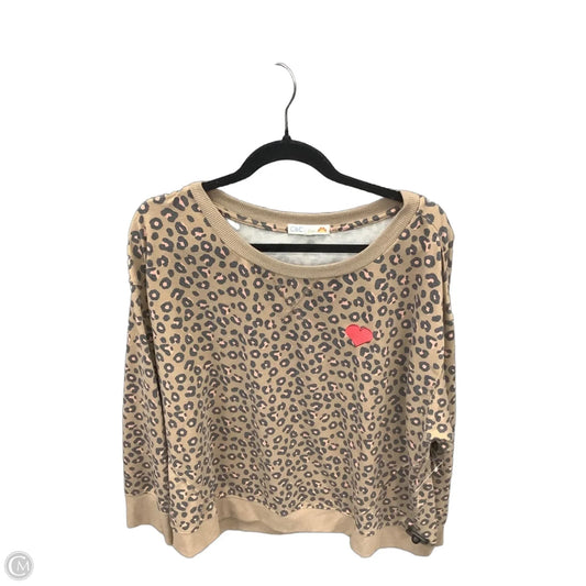 Sweatshirt Crewneck By C And C In Animal Print, Size: 2x