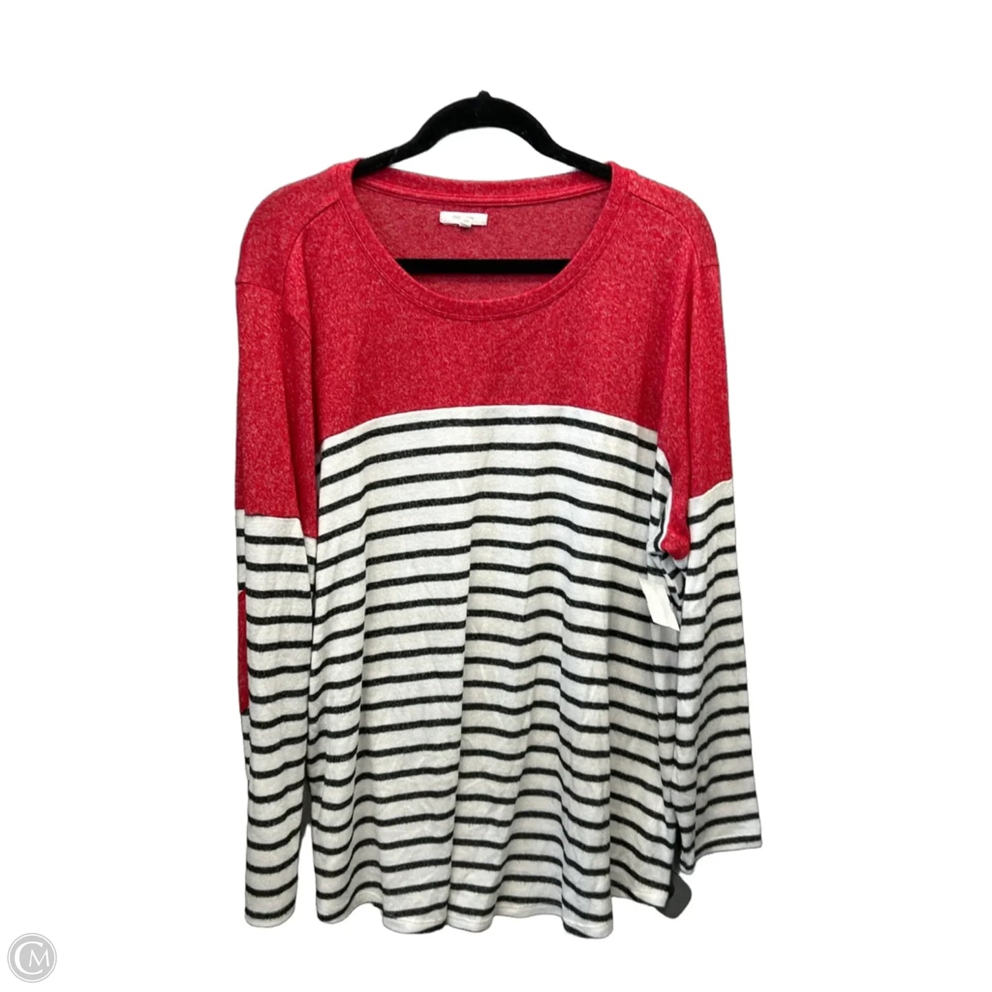 Top Long Sleeve By Maurices In Red, Size: 2x