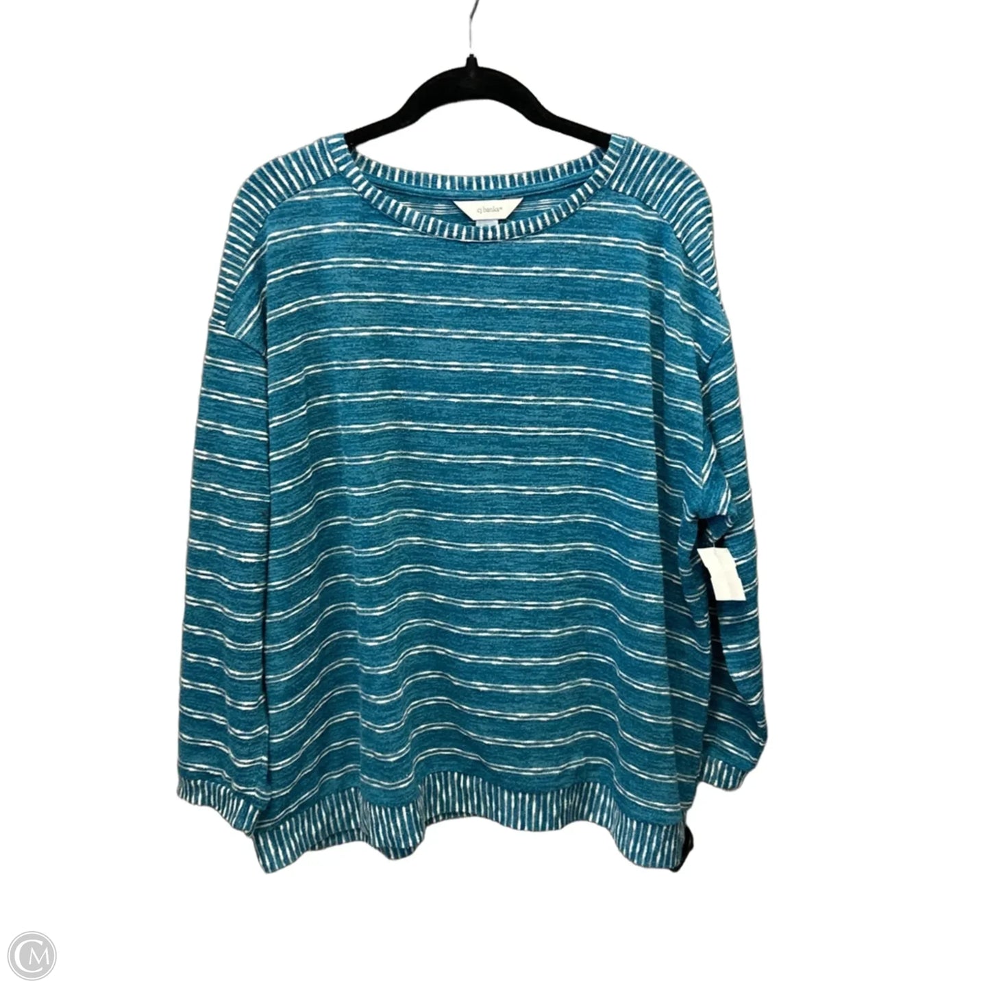 Sweater By Cj Banks In Blue, Size: 3x