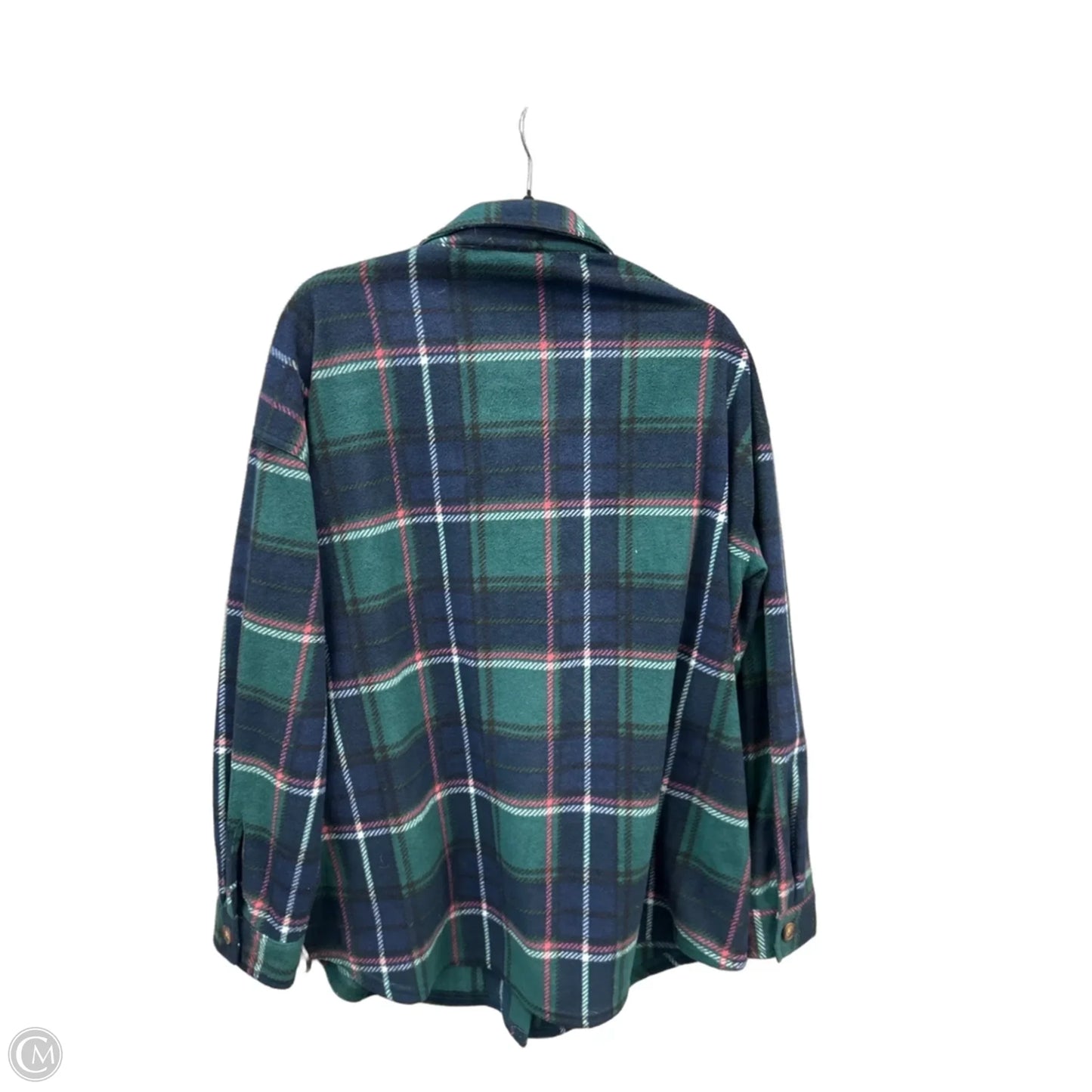 Jacket Shirt By Maurices In Green, Size: Xxl