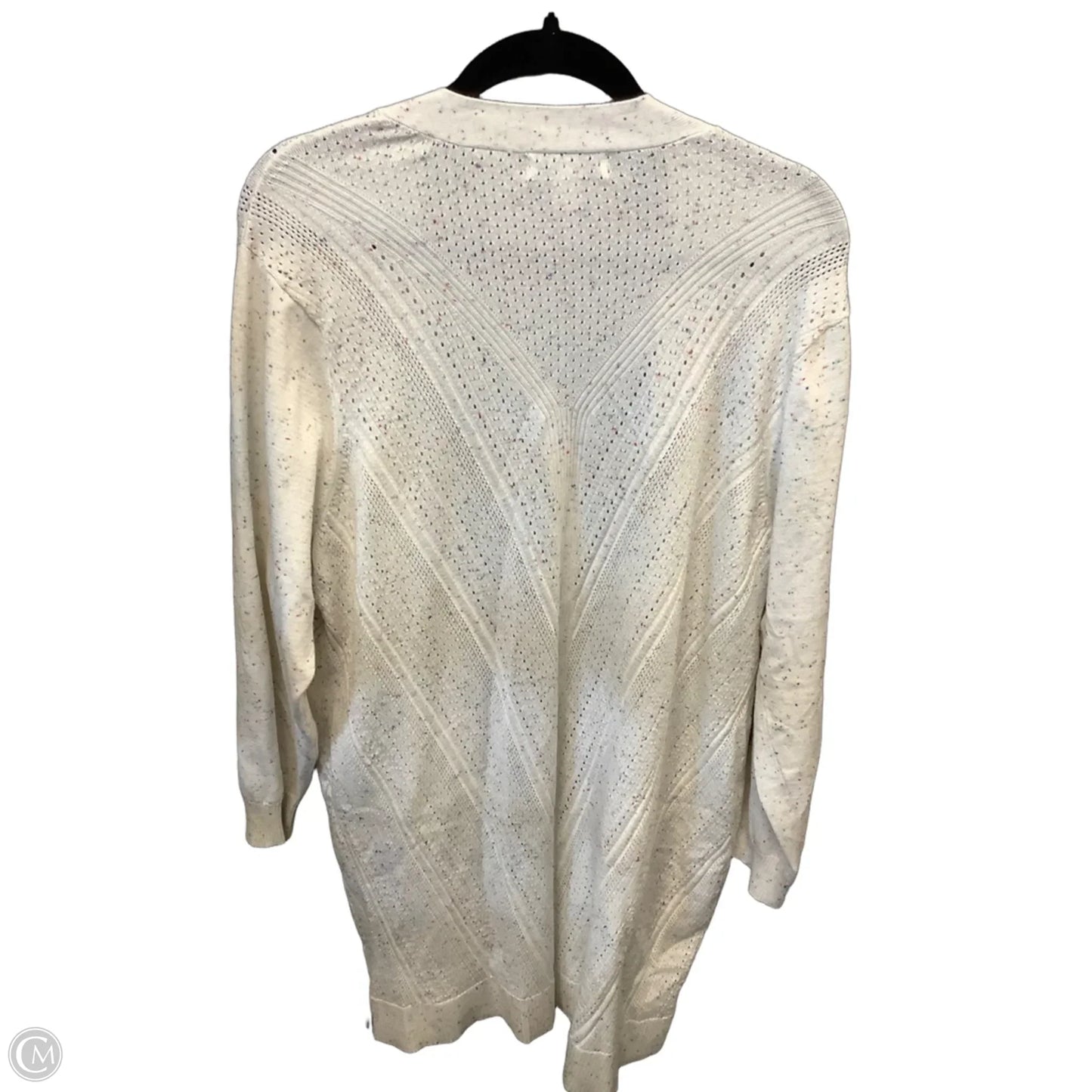 Cardigan By Cj Banks In White, Size: 2x