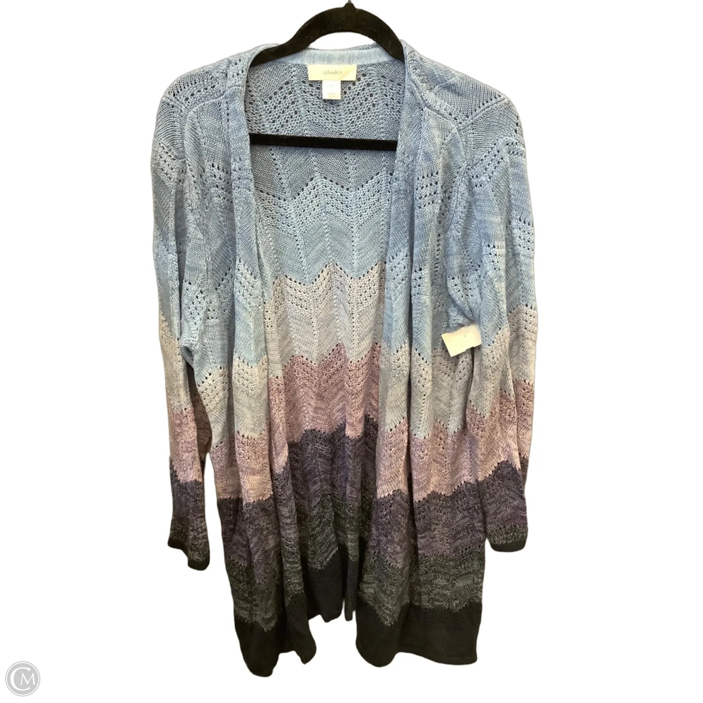Cardigan By Cj Banks In Blue, Size: 2x