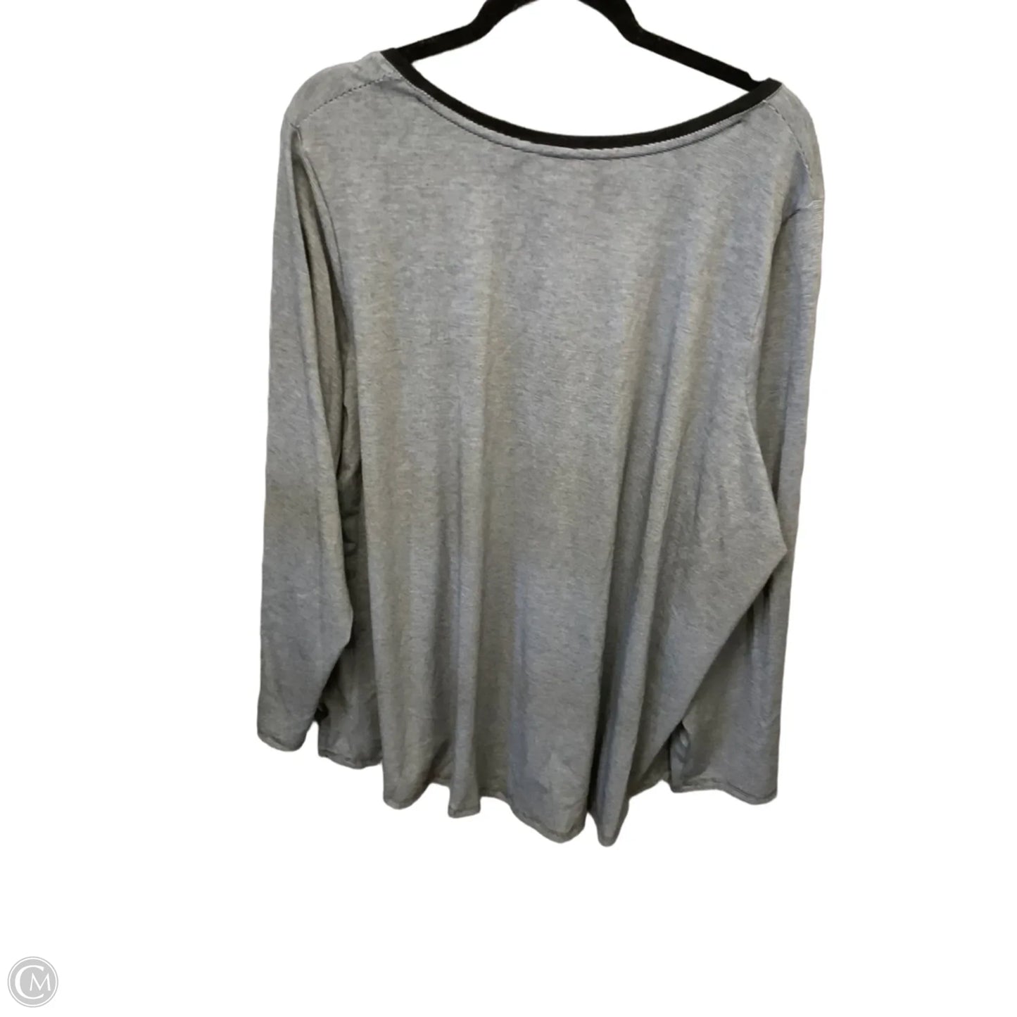 Top Long Sleeve By Lands End In Striped Pattern, Size: 3x