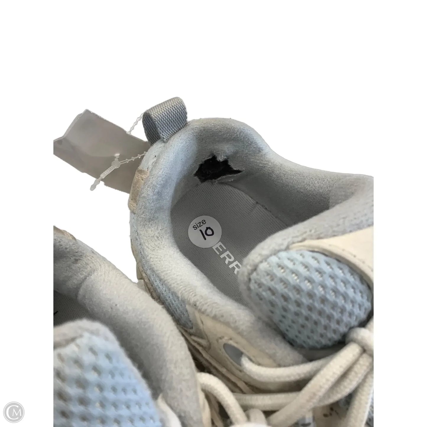 Shoes Athletic By Merrell In Blue & Grey, Size: 10