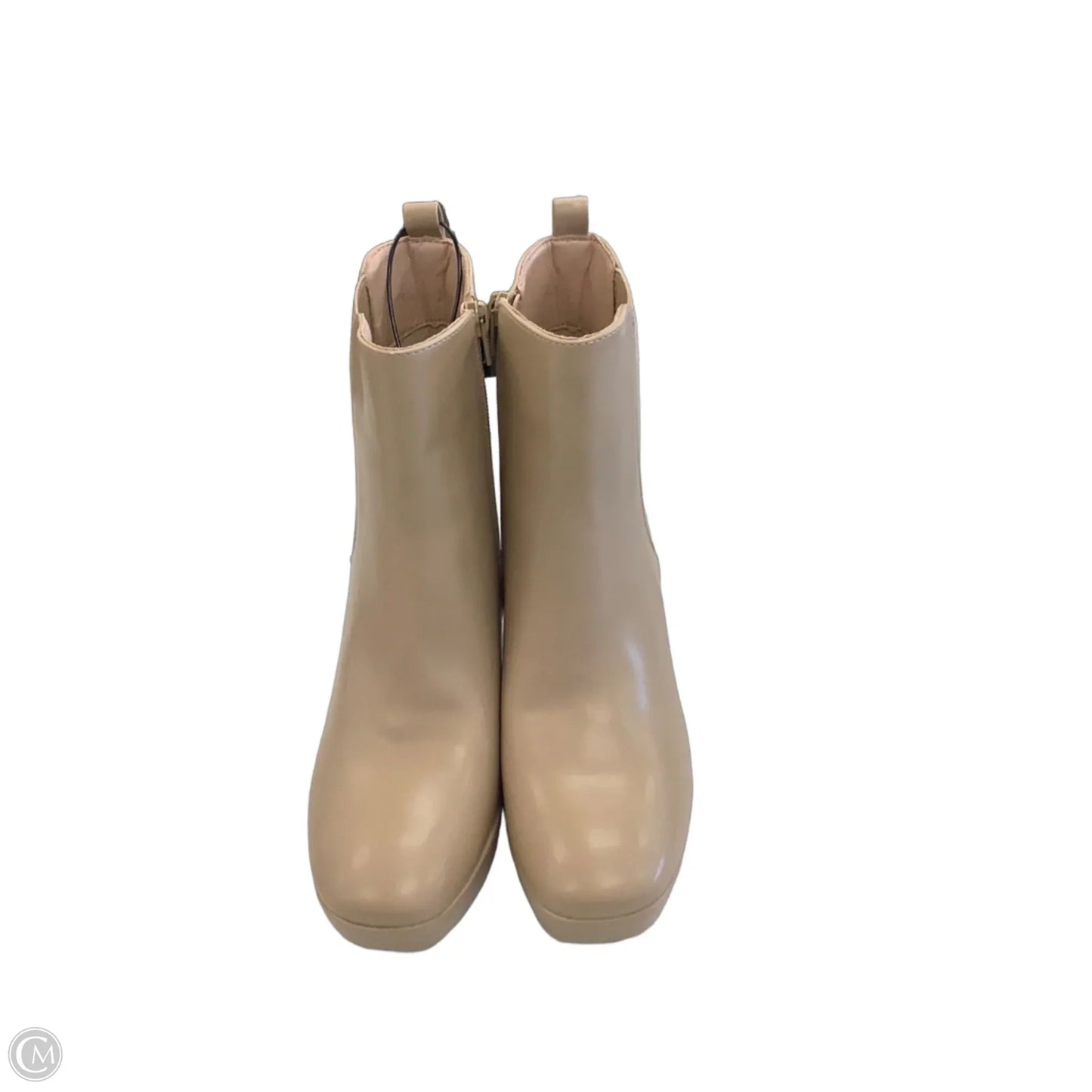 Boots Ankle Heels By Mia In Tan, Size: 8.5