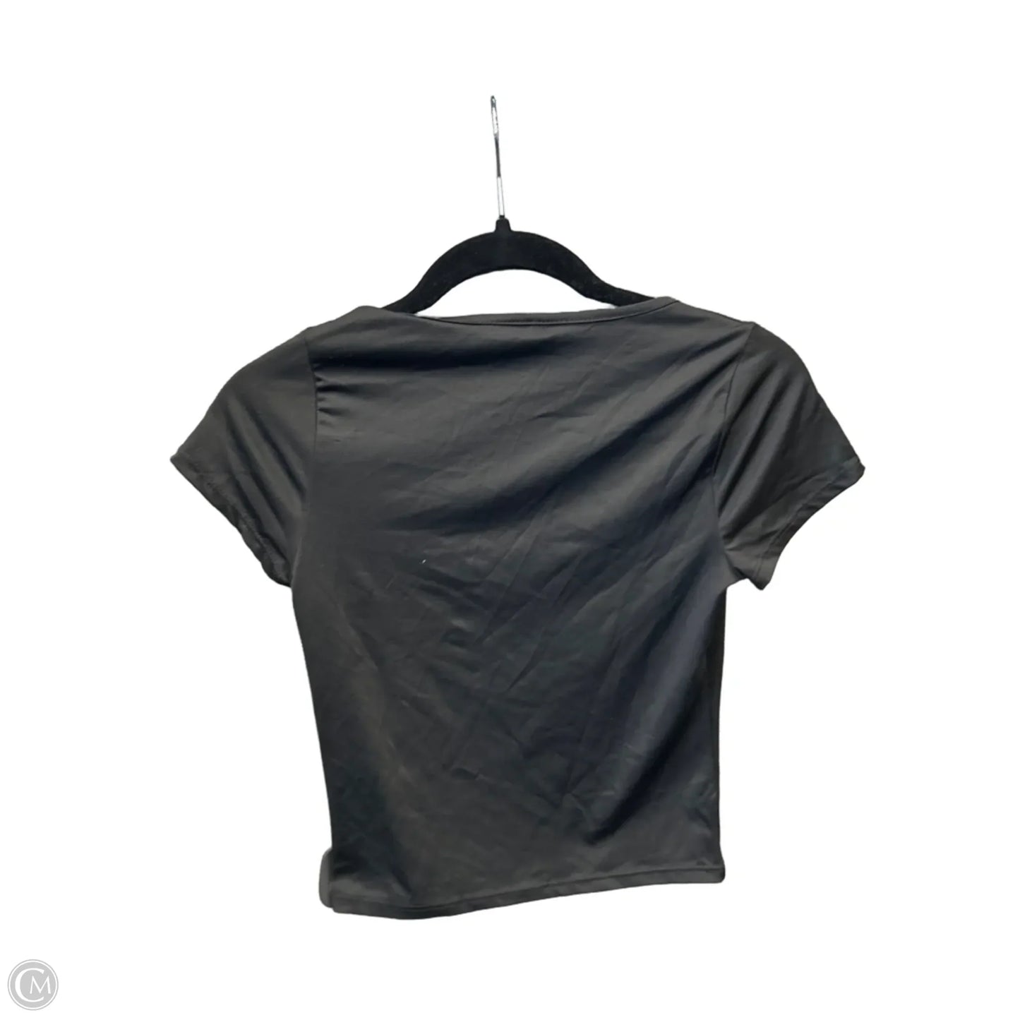 Top Short Sleeve Basic By Live In The Moment In Black, Size: S