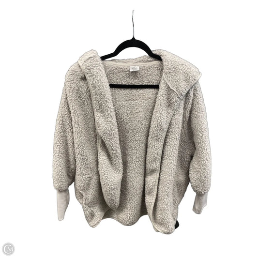 Jacket Faux Fur & Sherpa By Clothes Mentor In Beige, Size: Osfm