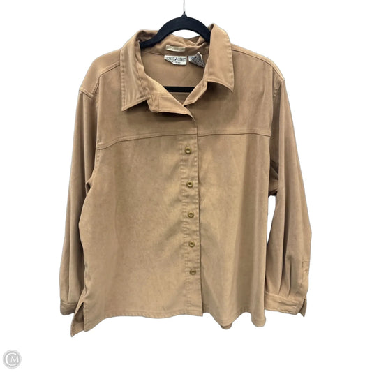 Top Long Sleeve By White Stag In Yellow, Size: 2x
