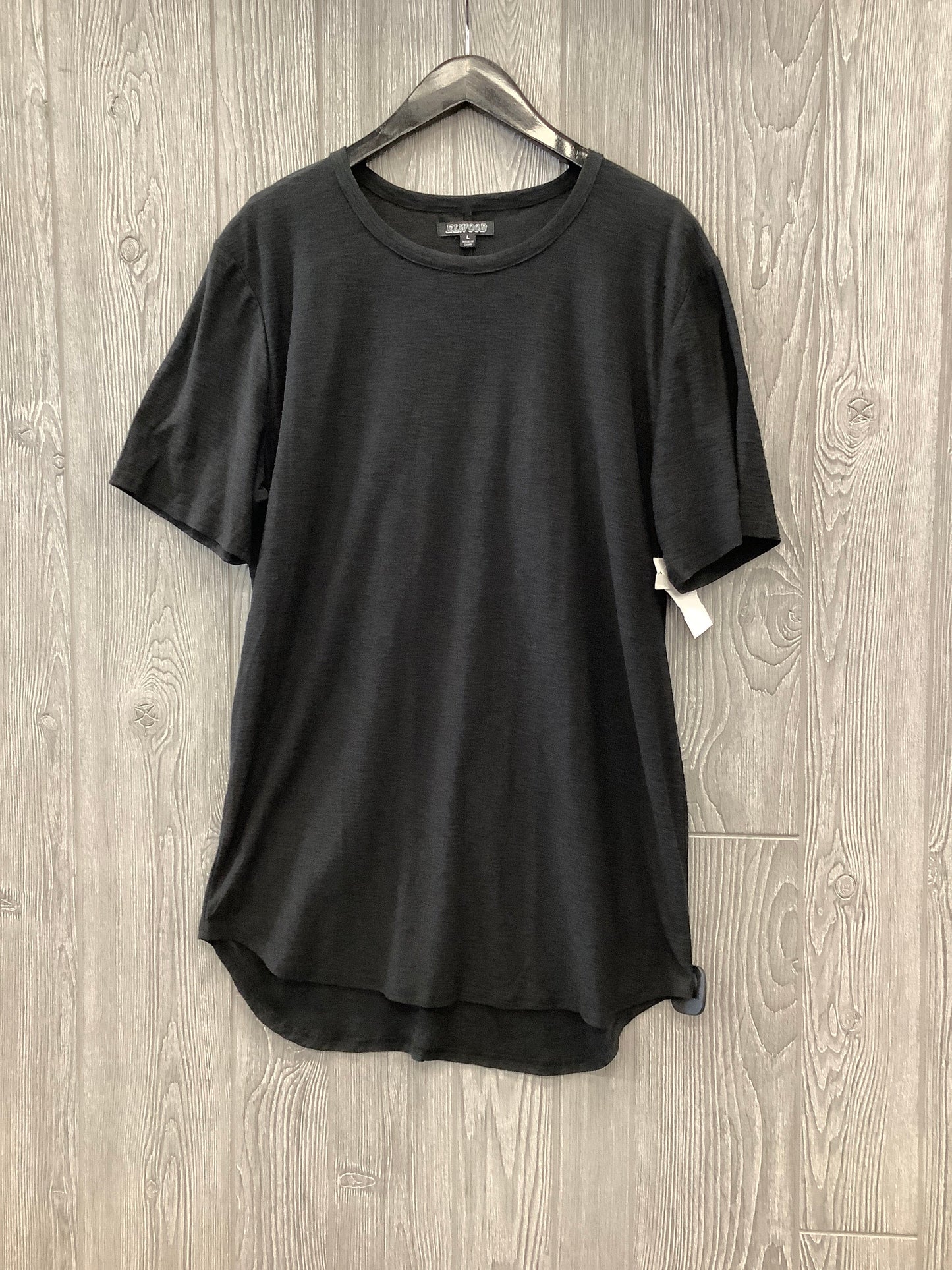 Black Top Short Sleeve Clothes Mentor, Size L