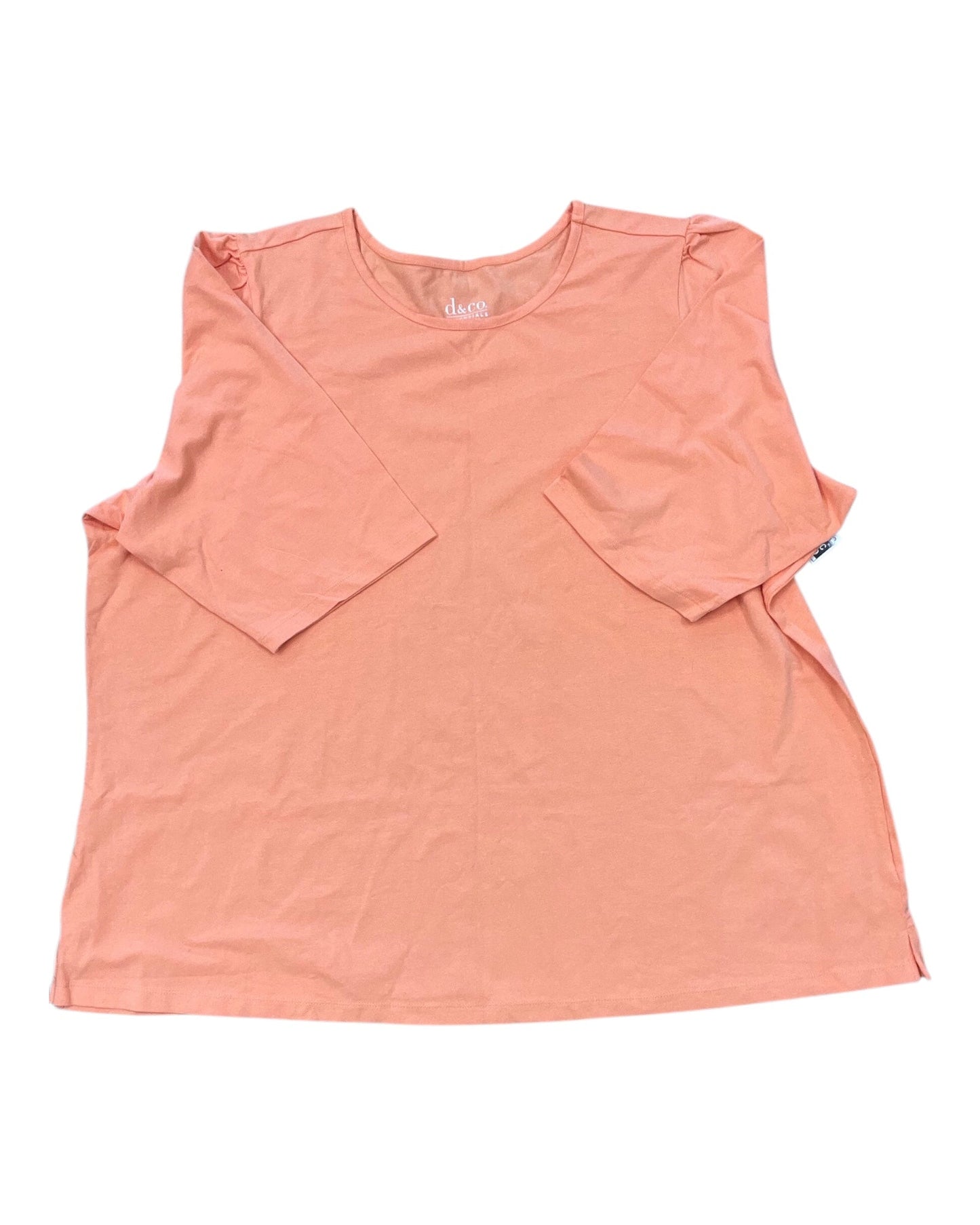 Top Ss By D&Co. In Orange, Size:3X