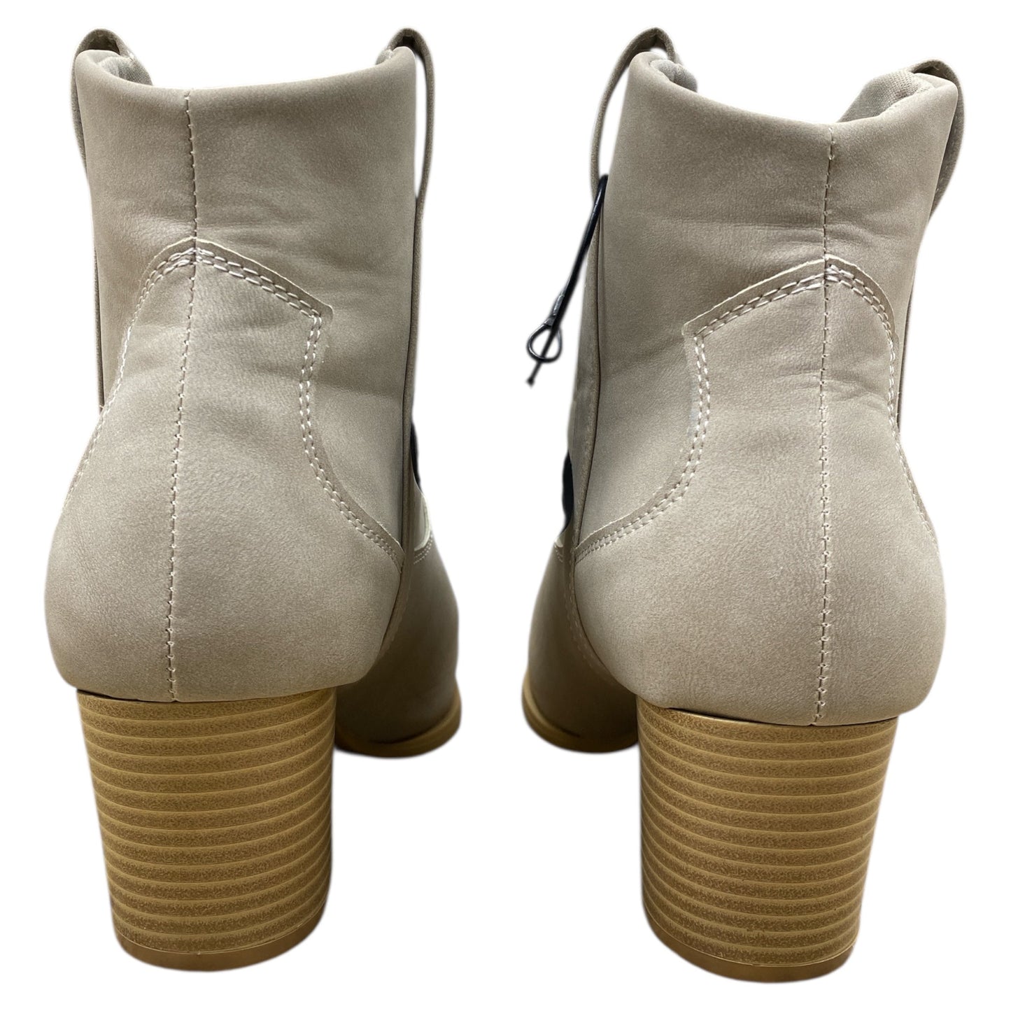 Boots Ankle Heels By Qupid In Grey, Size:7.5