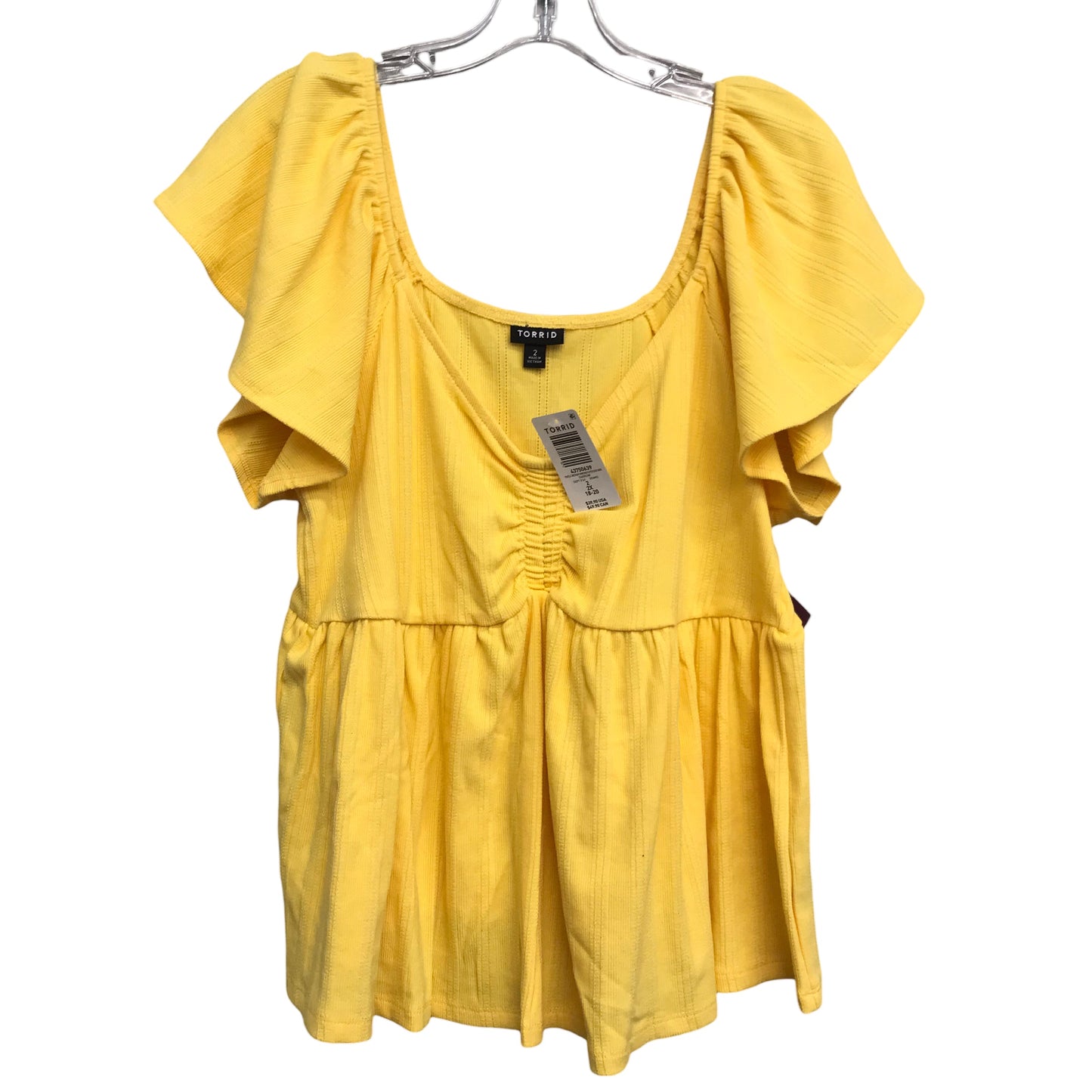Top Ss By Torrid In Yellow, Size:2X