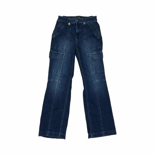 Jeans Flared By White House Black Market In Blue Denim, Size:2