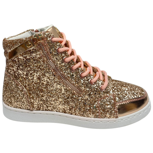 Shoes Sneakers By Forever In Rose Gold, Size: 6.5