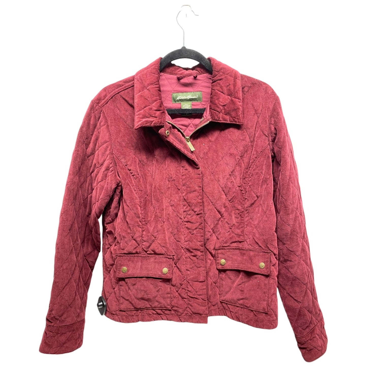 Jacket Puffer & Quilted By Eddie Bauer In Red, Size: L