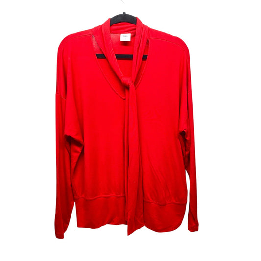 Top Long Sleeve By Cabi In Red, Size: L