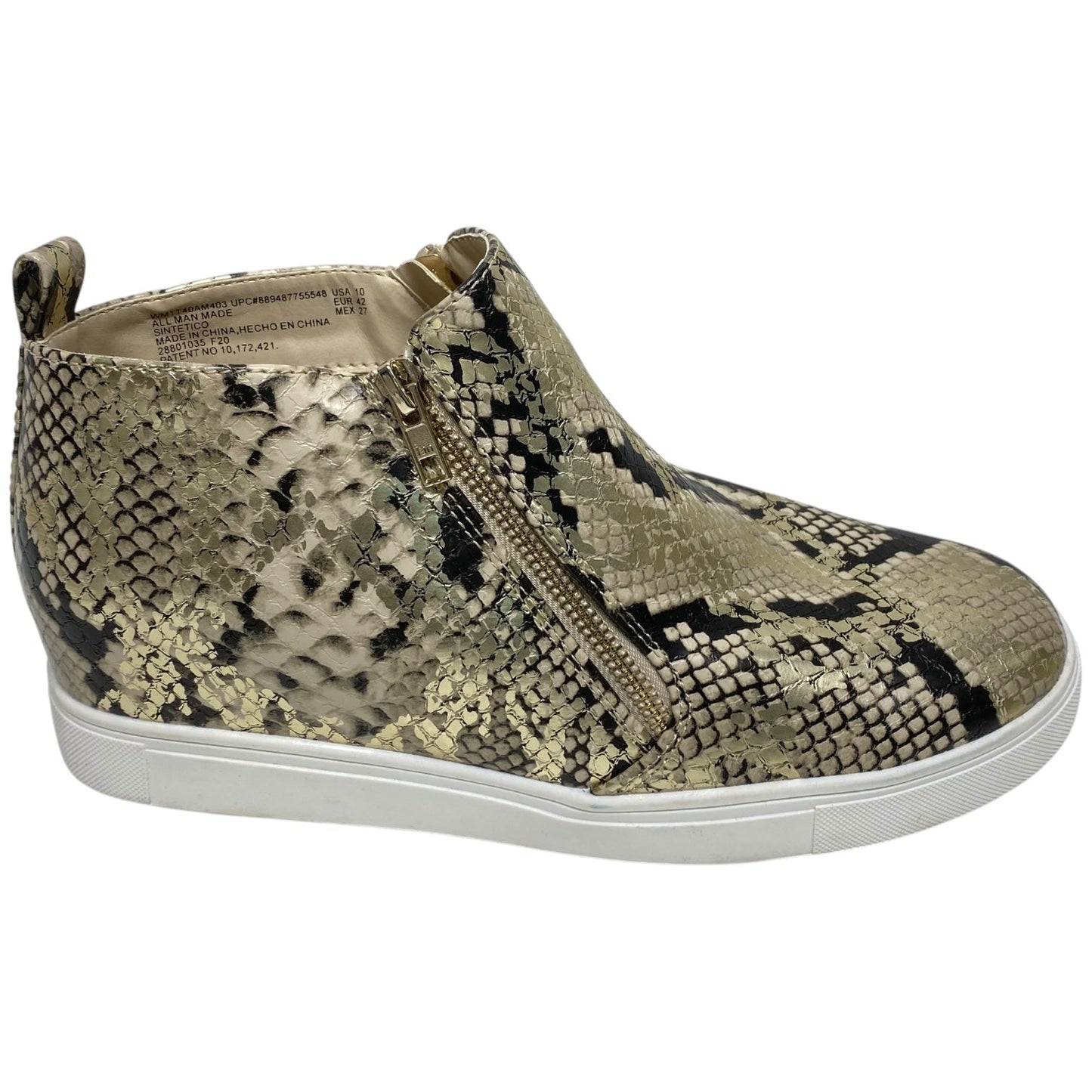 Shoes Sneakers Platform By Time And Tru In Snakeskin Print, Size: 10