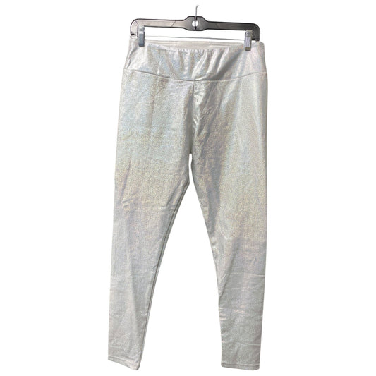 Athletic Leggings By Clothes Mentor In Silver, Size: L