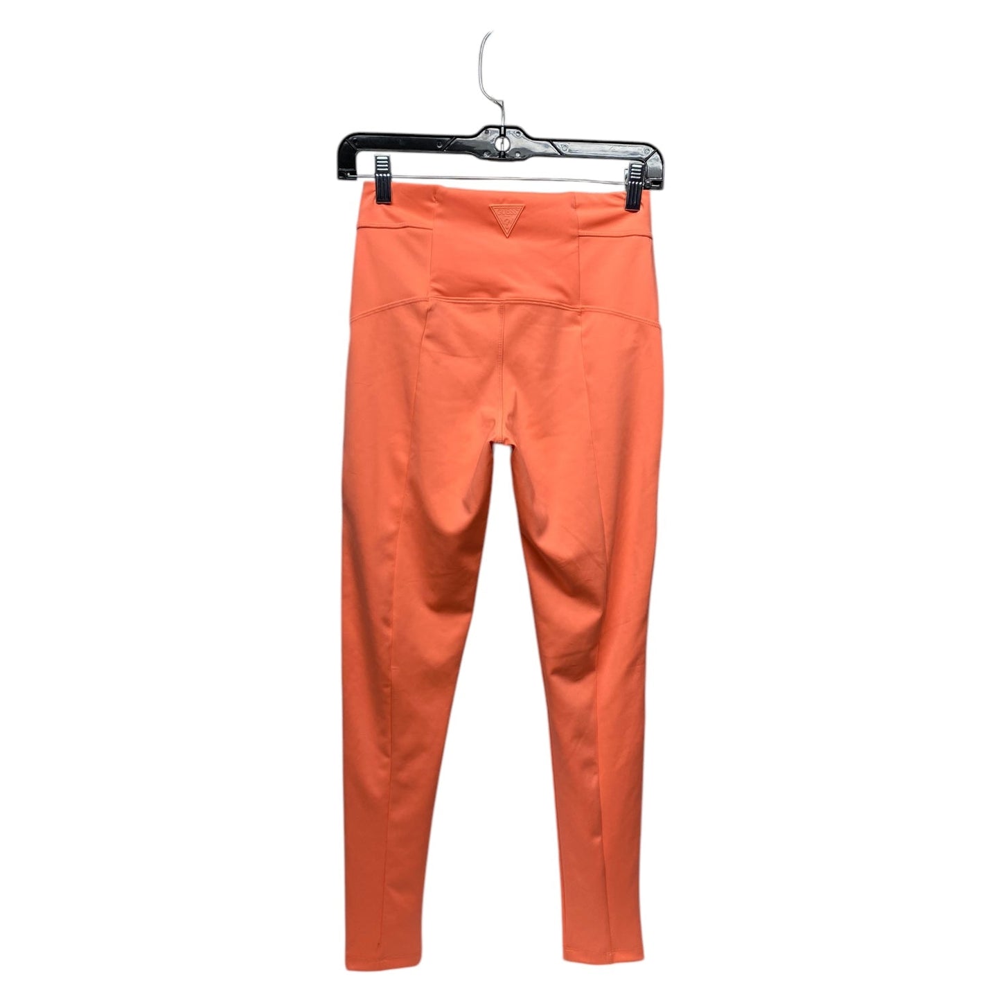 Athletic Leggings By Guess In Orange, Size: S