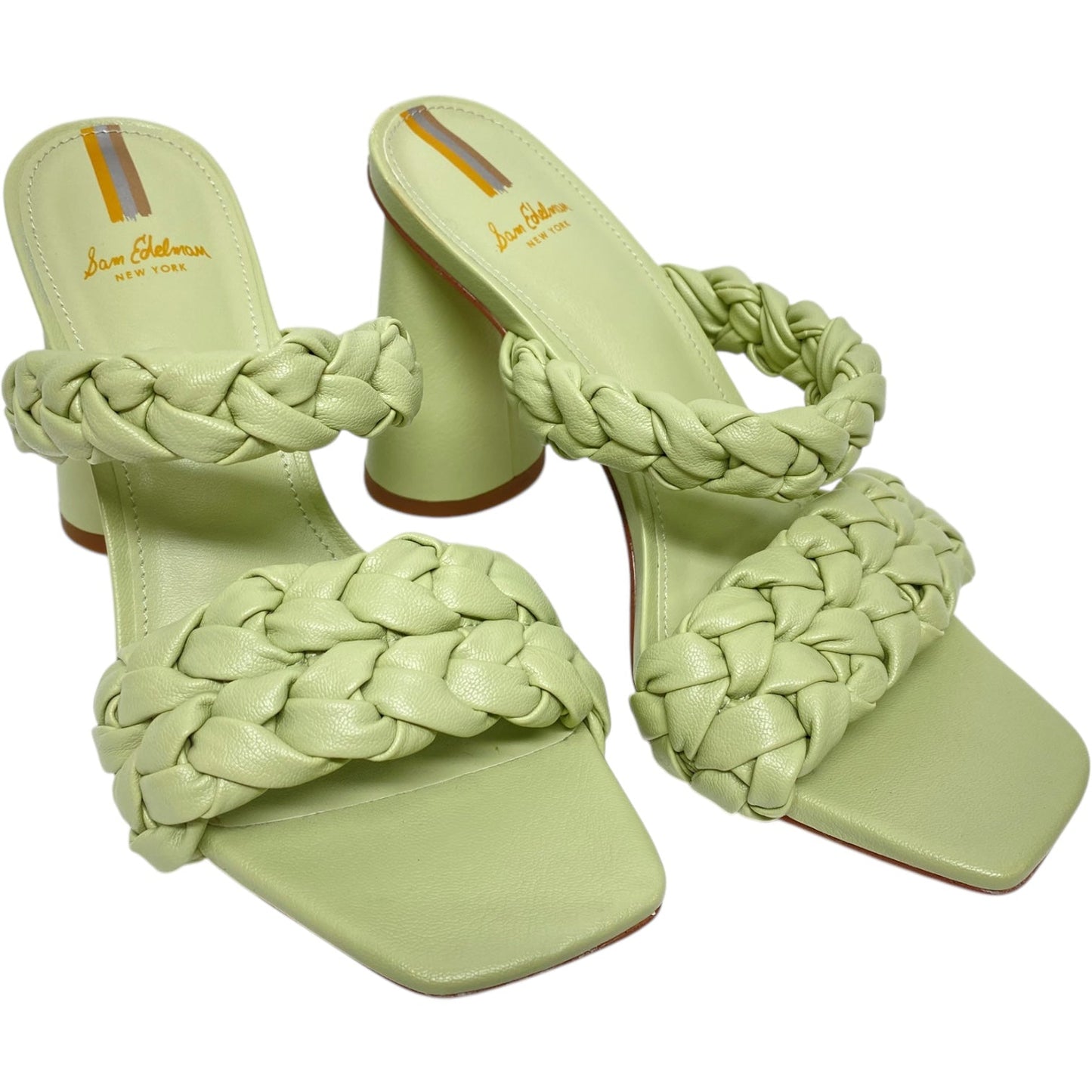 Sandals Heels Block By Sam Edelman In Green, Size: 7