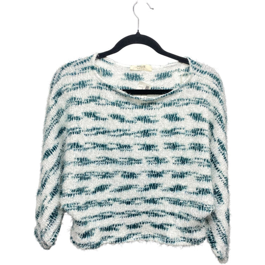 Sweater By Jolie In Green & White, Size: S