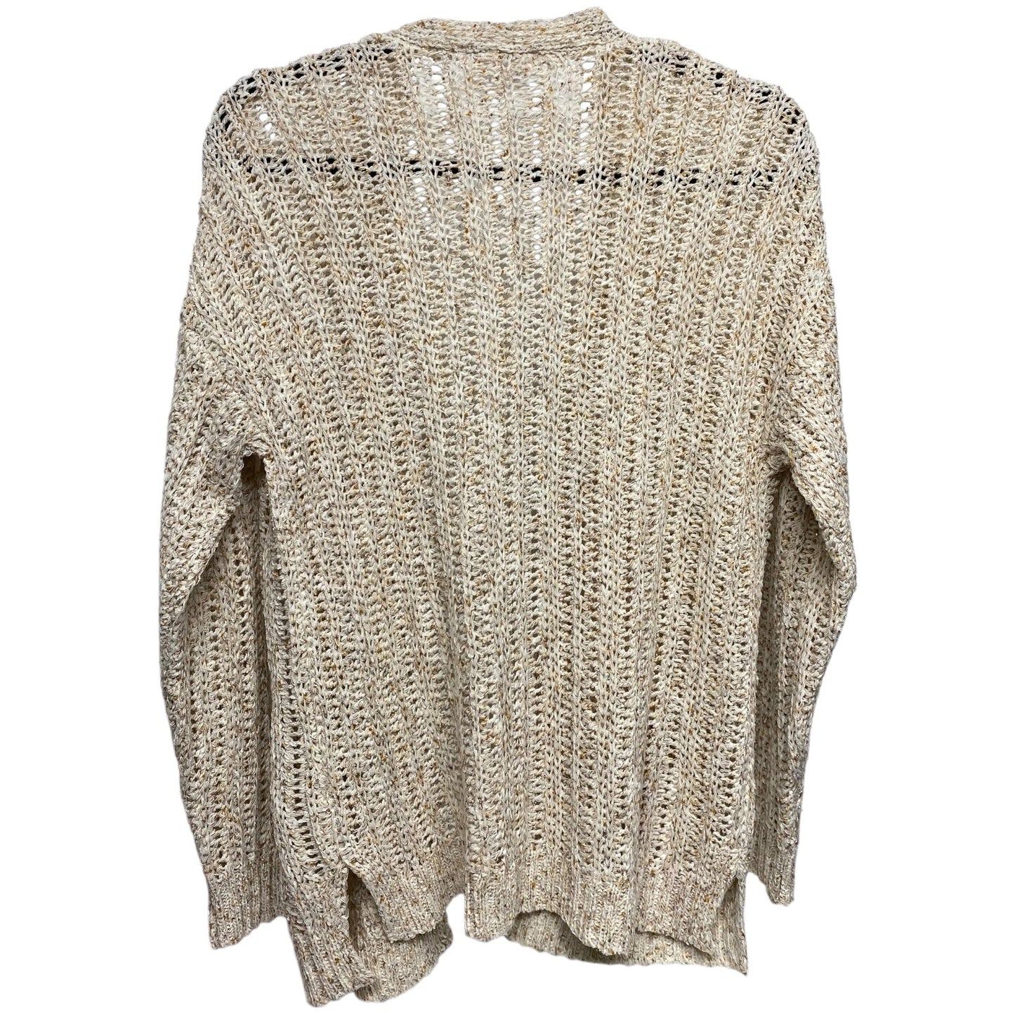 Sweater Cardigan By Blu Pepper In Cream, Size: S