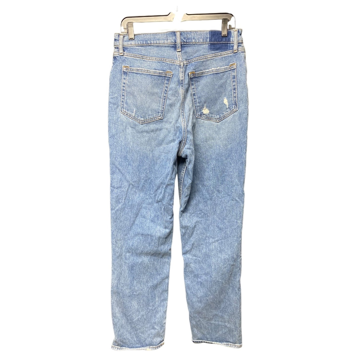 Jeans Straight By Abercrombie And Fitch In Blue Denim, Size: 12