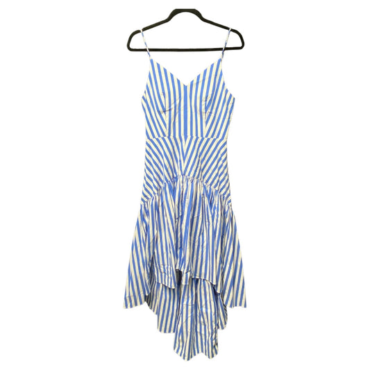 Dress Casual Midi By Clothes Mentor In Blue & White, Size: S