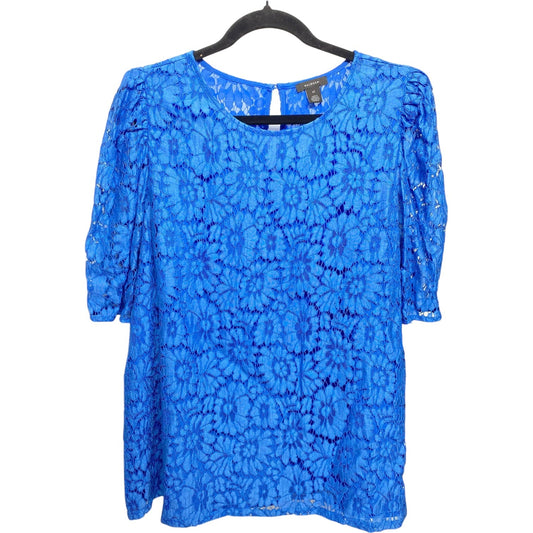 Top Short Sleeve By Halogen In Blue, Size: Xl