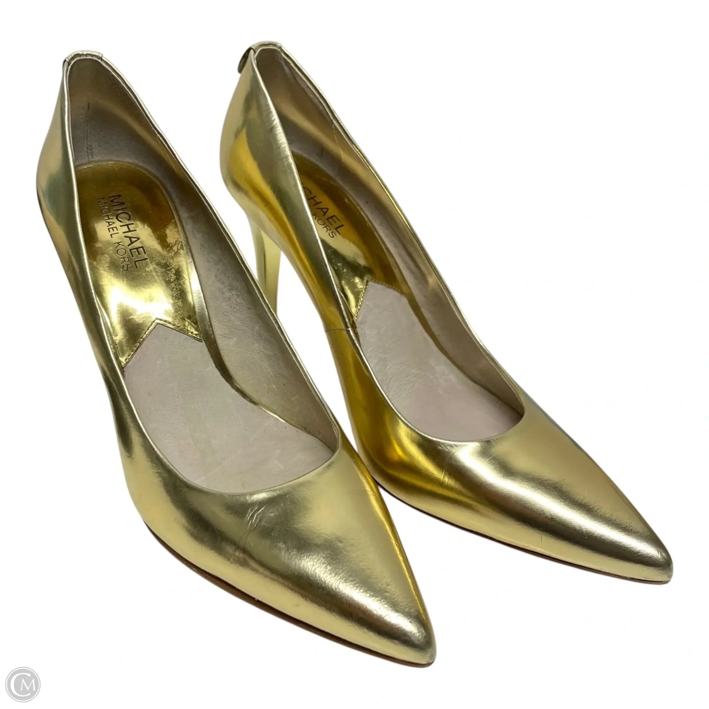 Shoes Heels Stiletto By Michael By Michael Kors In Gold, Size: 8.5