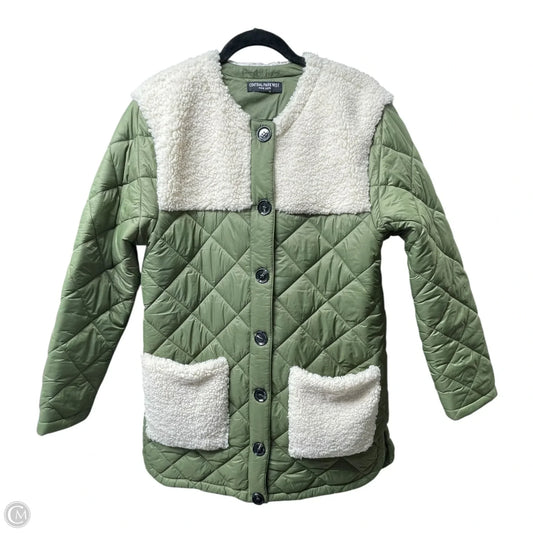 Coat Puffer & Quilted By CENTRAL PARK WEST In Green, Size: M