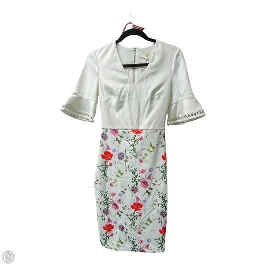Dress Party Short By Ted Baker In Floral Print, Size: 0