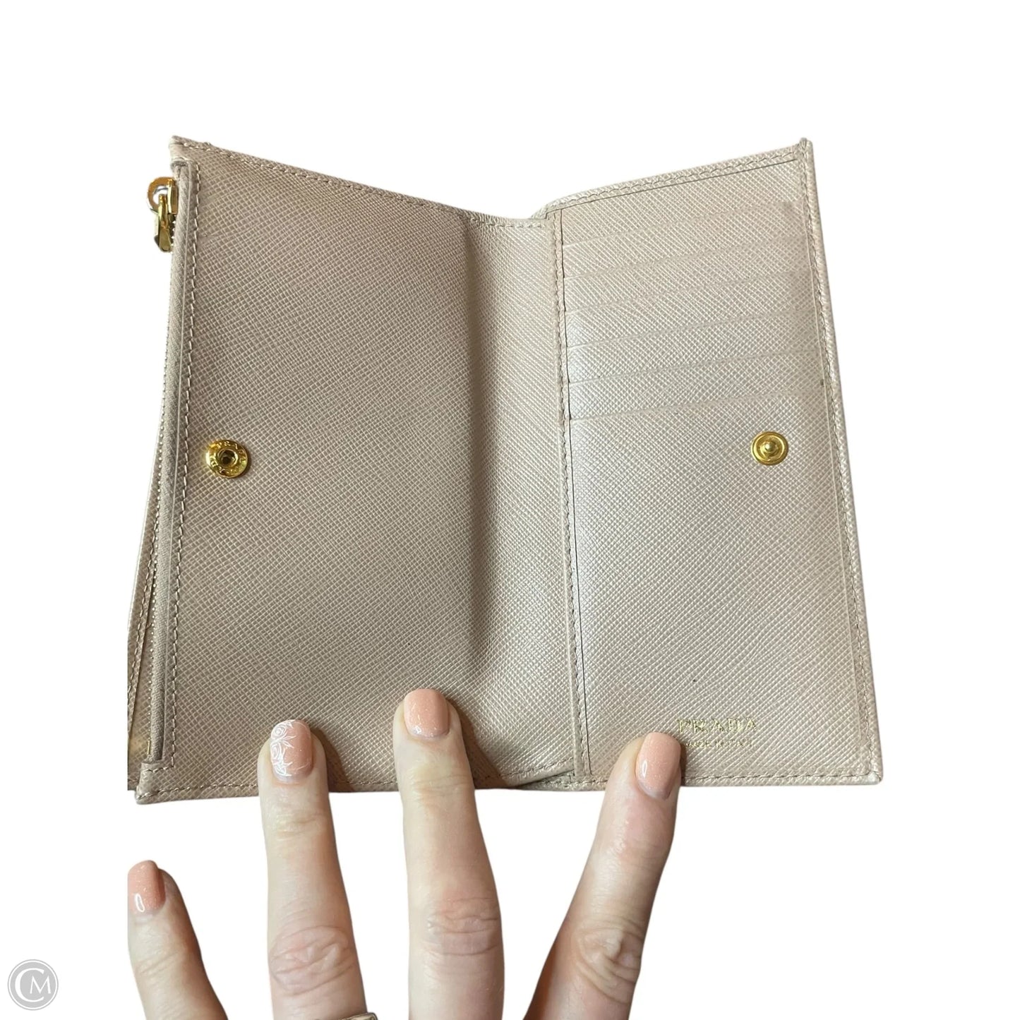 Wallet Luxury Designer By Prada, Size: Large