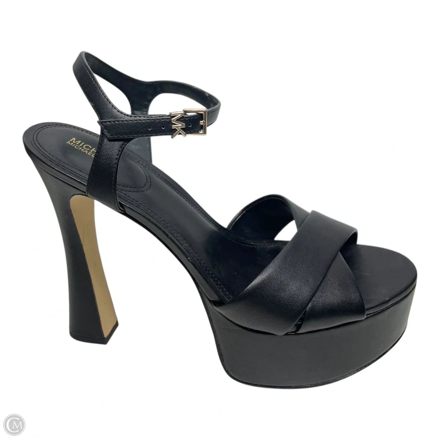 Sandals Heels Platform By Michael By Michael Kors In Black, Size: 10