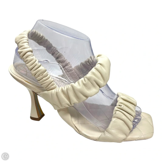 Sandals Heels Stiletto By Sam Edelman In Cream, Size: 8