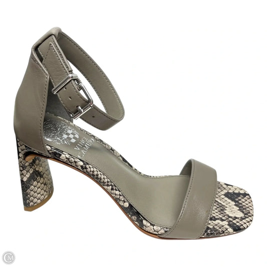 Sandals Heels Block By Vince Camuto In Taupe, Size: 6