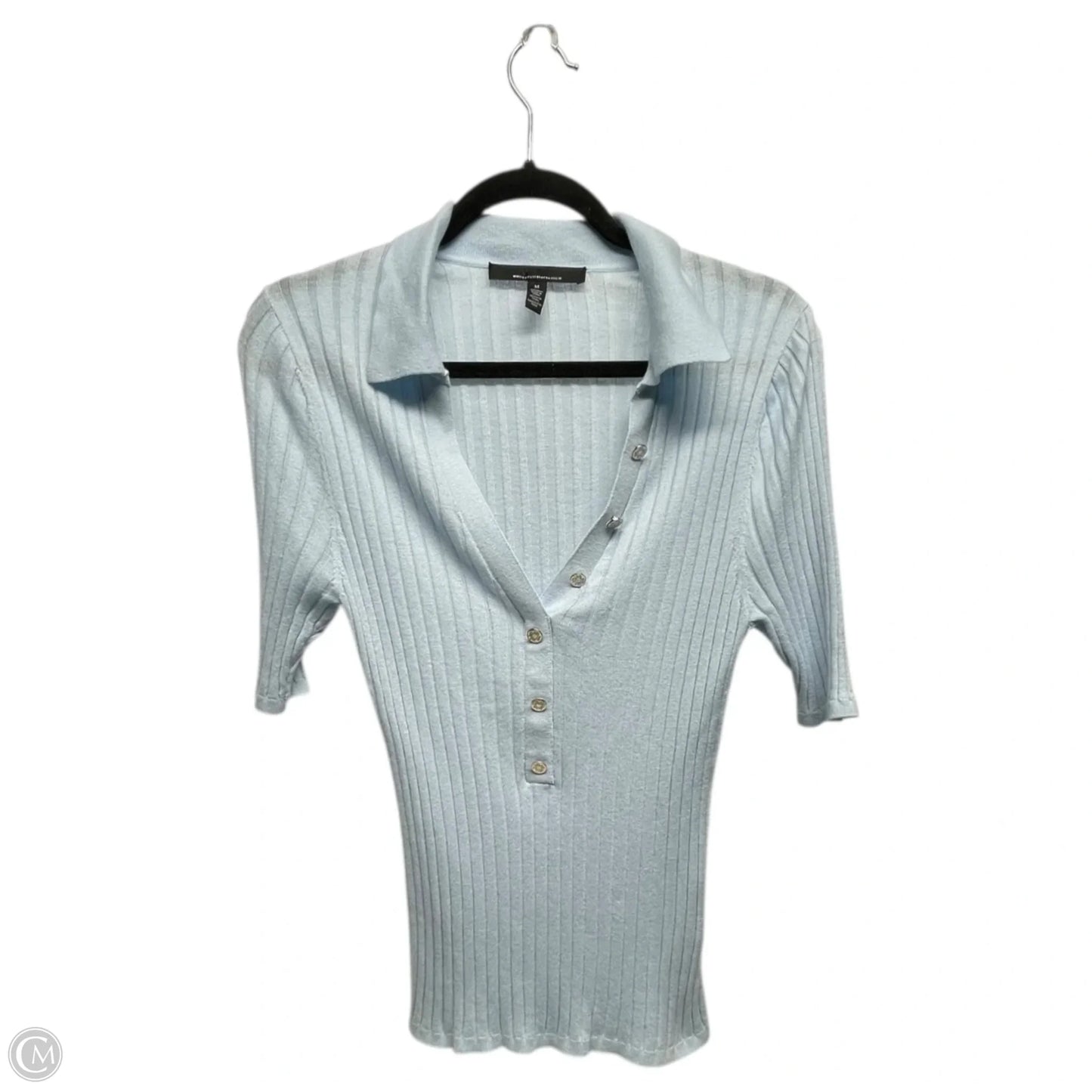 Sweater Short Sleeve By White House Black Market In Blue, Size: M