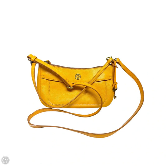 Crossbody Leather By Fossil, Size: Small